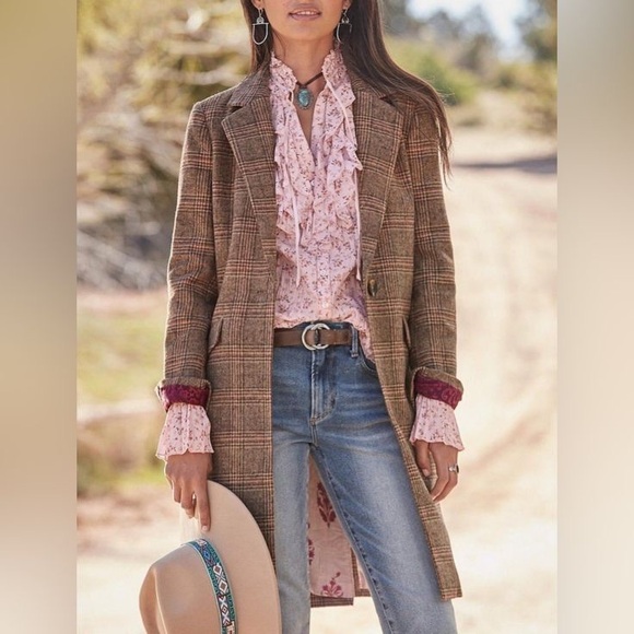 Sundance Jackets & Blazers - Sundance Annie Fall Plaid Blazer/Coat